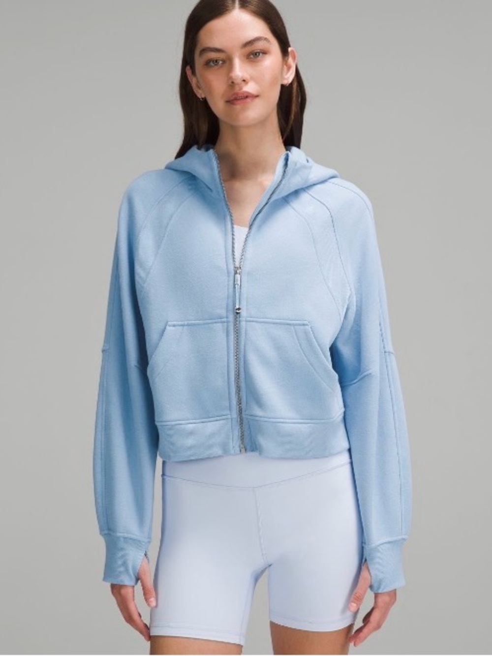 Lululemon Oversized Full Zip Scuba Hoodie Sinatra Blue M/L